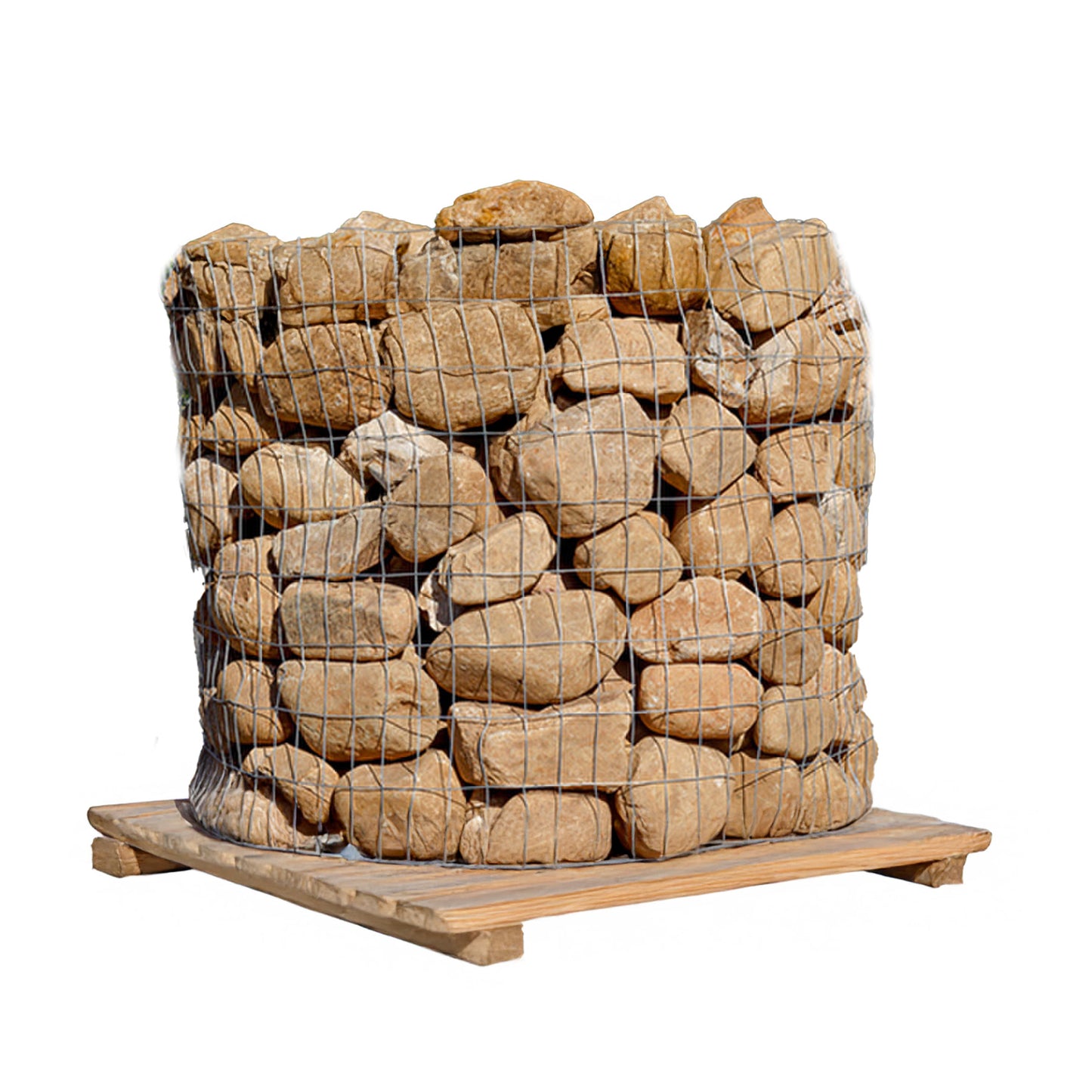 Medium River Round Rocks Pallet β 6" to 8" | 1.5 TONS