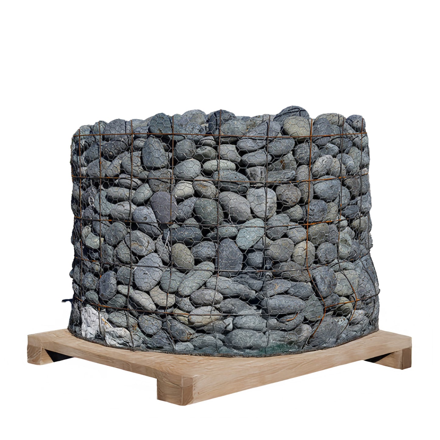 Mexican Beach Pebbles Pallet – 3" to 5" Approx. 1.5 tons