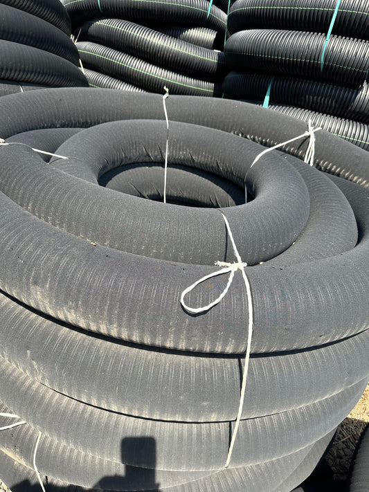 6" Pipe : 6" Pipe 100' Sqf Perforated with Sock