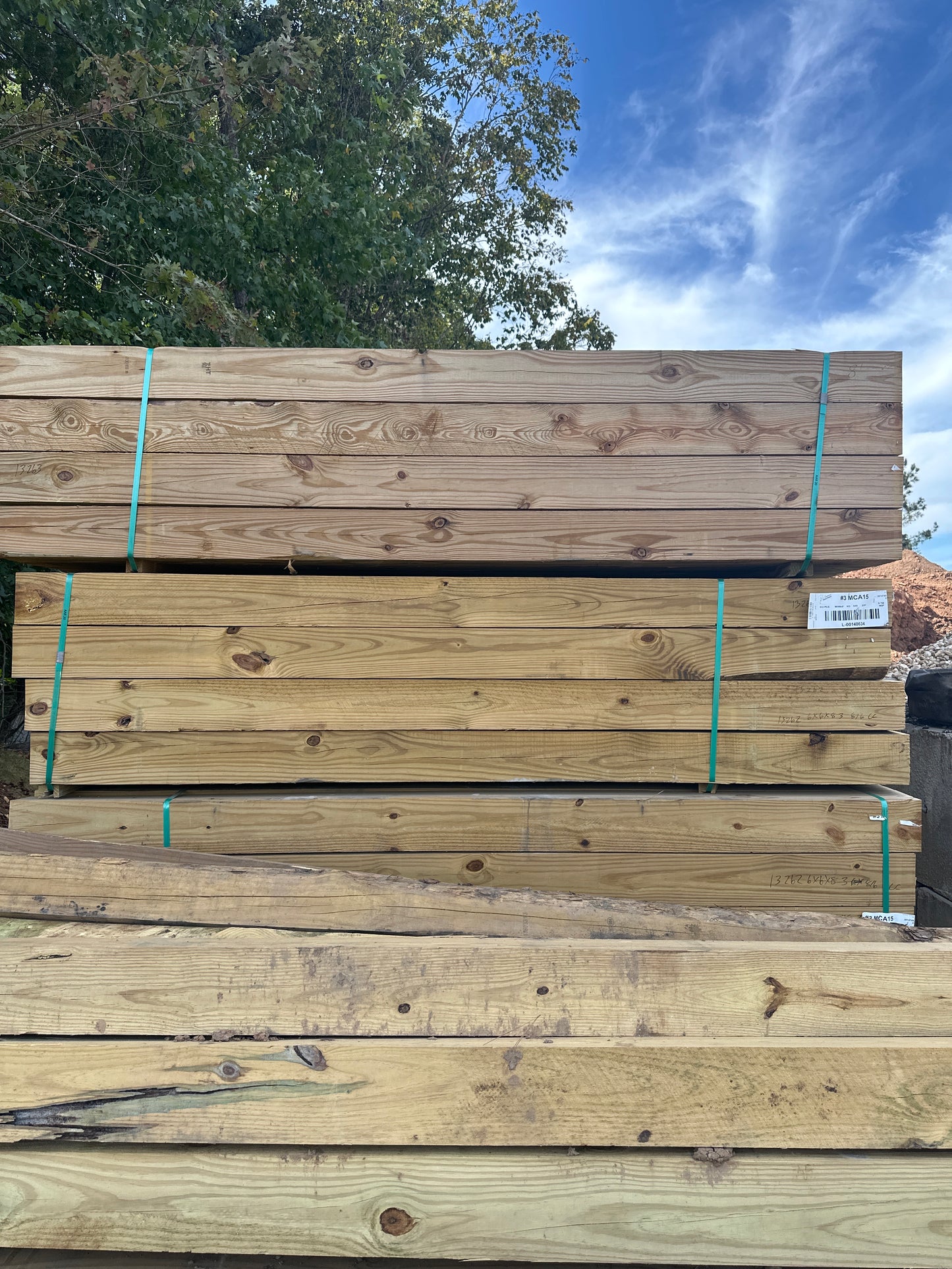 Pine Timber 6in. x6in x8ft